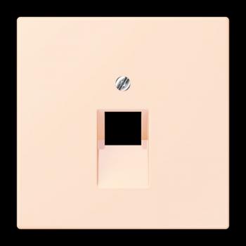 Jung Abdeckung für IAE/UAE-Anschlussdosen 1 x 8-polig, Thermoplast lackiert, Serie LS, orange pâle LC969-1UA226