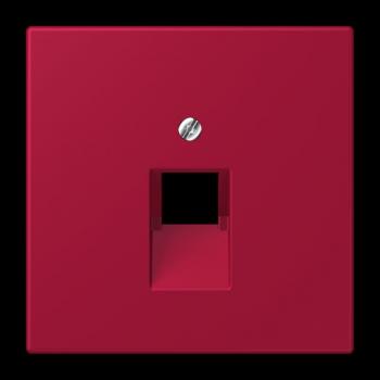 Jung Abdeckung für IAE/UAE-Anschlussdosen 1 x 8-polig, Thermoplast lackiert, Serie LS, rouge carmin LC969-1UA229