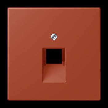 Jung Abdeckung für IAE/UAE-Anschlussdosen 1 x 8-polig, Thermoplast lackiert, Serie LS, l'ocre rouge LC969-1UA232