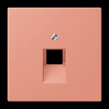 Jung Abdeckung für IAE/UAE-Anschlussdosen 1 x 8-polig, Thermoplast lackiert, Serie LS, l'ocre rouge moyen LC969-1UA233