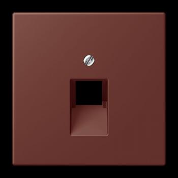 Jung Abdeckung für IAE/UAE-Anschlussdosen 1 x 8-polig, Thermoplast lackiert, Serie LS, terre sienne brûlée 31 LC969-1UA235