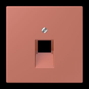 Jung Abdeckung für IAE/UAE-Anschlussdosen 1 x 8-polig, Thermoplast lackiert, Serie LS, terre sienne brique LC969-1UA236