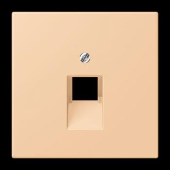 Jung Abdeckung für IAE/UAE-Anschlussdosen 1 x 8-polig, Thermoplast lackiert, Serie LS, terre sienne claire 31 LC969-1UA237