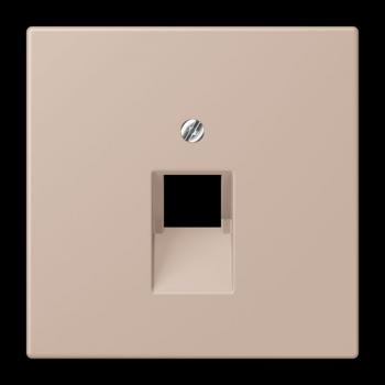 Jung Abdeckung für IAE/UAE-Anschlussdosen 1 x 8-polig, Thermoplast lackiert, Serie LS, ombre brûlée claire LC969-1UA240