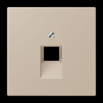 Jung Abdeckung für IAE/UAE-Anschlussdosen 1 x 8-polig, Thermoplast lackiert, Serie LS, ombre naturelle claire LC969-1UA243