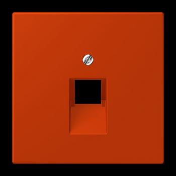 Jung Abdeckung für IAE/UAE-Anschlussdosen 1 x 8-polig, Thermoplast lackiert, Serie LS, rouge vermillon 59 LC969-1UA244