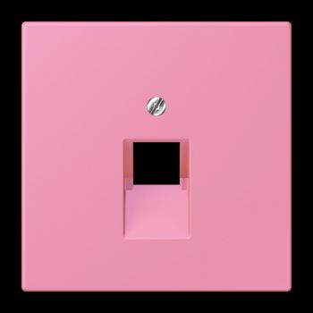 Jung Abdeckung für IAE/UAE-Anschlussdosen 1 x 8-polig, Thermoplast lackiert, Serie LS, rose vif LC969-1UA246