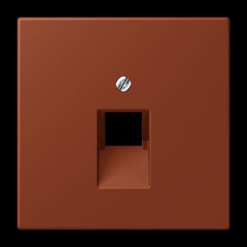Jung Abdeckung für IAE/UAE-Anschlussdosen 1 x 8-polig, Thermoplast lackiert, Serie LS, terre sienne brûlée 59 LC969-1UA247