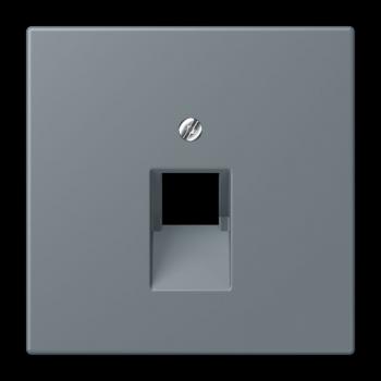 Jung Abdeckung für IAE/UAE-Anschlussdosen 1 x 8-polig, Thermoplast lackiert, Serie LS, gris 59 LC969-1UA251