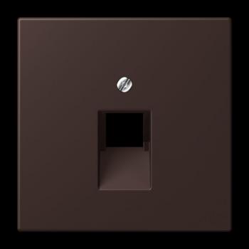 Jung Abdeckung für IAE/UAE-Anschlussdosen 1 x 8-polig, Thermoplast lackiert, Serie LS, terre d’ombre brûlée 59 LC969-1UA252