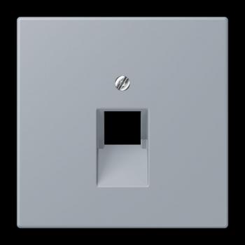 Jung Abdeckung für IAE/UAE-Anschlussdosen 1 x 8-polig, Thermoplast lackiert, Serie LS, gris clair 59 LC969-1UA257