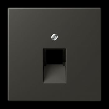 Jung Abdeckung für IAE/UAE-Anschlussdosen 1 x 8-polig, Thermoplast lackiert, Serie LS, ombre naturelle 59 LC969-1UA259