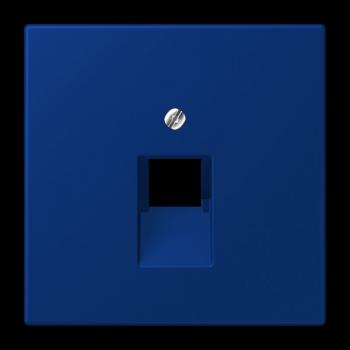 Jung Abdeckung für IAE/UAE-Anschlussdosen 1 x 8-polig, Thermoplast lackiert, Serie LS, bleu outremer foncé LC969-1UA261