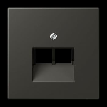 Jung Abdeckung für IAE/UAE-Anschlussdosen 2 x 8-polig, Thermoplast lackiert, Serie LS, ombre naturelle 59 LC969-2UA259