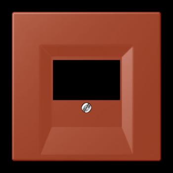 Jung Abdeckung für TAE-Anschlussdosen, Thermoplast lackiert, Serie LS, l'ocre rouge LC969T232