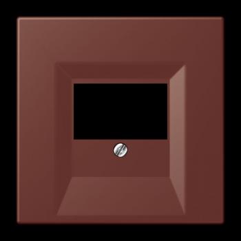 Jung Abdeckung für TAE-Anschlussdosen, Thermoplast lackiert, Serie LS, terre sienne brûlée 31 LC969T235