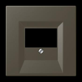 Jung Abdeckung für TAE-Anschlussdosen, Thermoplast lackiert, Serie LS, ombre naturelle 31 LC969T241