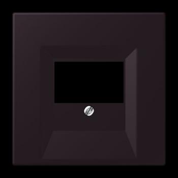 Jung Abdeckung für TAE-Anschlussdosen, Thermoplast lackiert, Serie LS, noir d'ivoire LC969T248