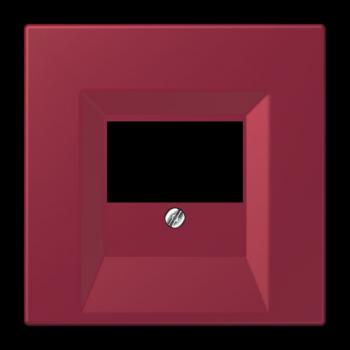 Jung Abdeckung für TAE-Anschlussdosen, Thermoplast lackiert, Serie LS, le rubis LC969T255