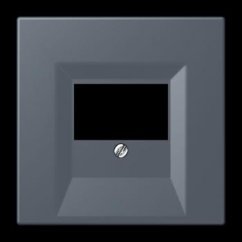 Jung Abdeckung für TAE-Anschlussdosen, Thermoplast lackiert, Serie LS, gris fonce 59 LC969T262