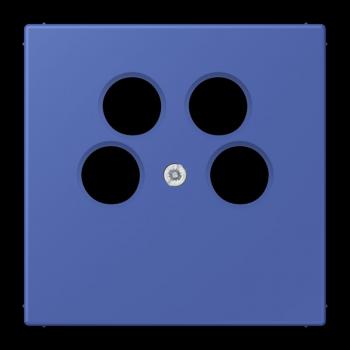 Jung Abdeckung für 4-Loch SAT-TV-Steckdose (Ankaro), Thermoplast, Serie LS, bleu outremer 31 LC990-4SAT2206