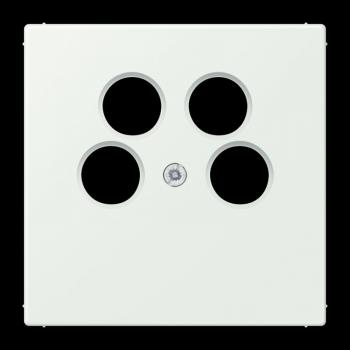 Jung Abdeckung für 4-Loch SAT-TV-Steckdose (Ankaro), Thermoplast, Serie LS, outremer gris LC990-4SAT2210