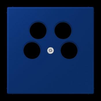 Jung Abdeckung für 4-Loch SAT-TV-Steckdose (Ankaro), Thermoplast, Serie LS, bleu outremer foncé LC990-4SAT2261