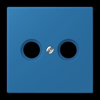 Jung Abdeckung für Antennendosen, Thermoplast lackiert, Serie LS, bleu céruléen 31 LC990TV211