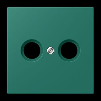 Jung Abdeckung für Antennendosen, Thermoplast lackiert, Serie LS, vert anglais LC990TV216