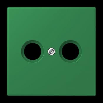 Jung Abdeckung für Antennendosen, Thermoplast lackiert, Serie LS, vert foncé LC990TV219