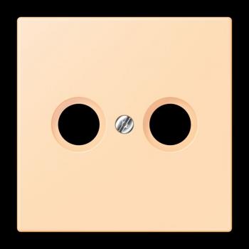 Jung Abdeckung für Antennendosen, Thermoplast lackiert, Serie LS, ocre LC990TV223