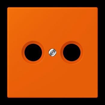 Jung Abdeckung für Antennendosen, Thermoplast lackiert, Serie LS, orange LC990TV224