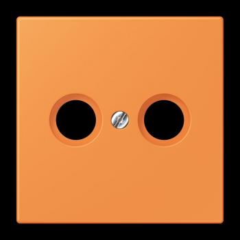 Jung Abdeckung für Antennendosen, Thermoplast lackiert, Serie LS, orange clair LC990TV225