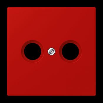 Jung Abdeckung für Antennendosen, Thermoplast lackiert, Serie LS, rouge vermillon 31 LC990TV227