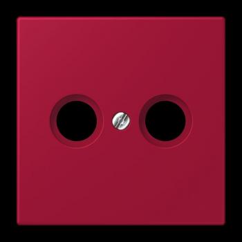 Jung Abdeckung für Antennendosen, Thermoplast lackiert, Serie LS, rouge carmin LC990TV229