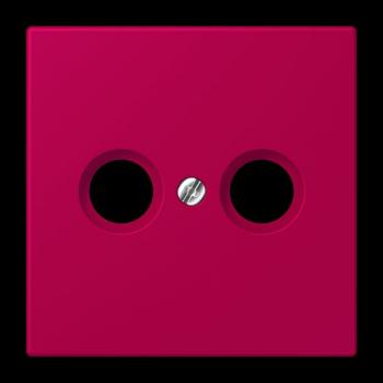 Jung Abdeckung für Antennendosen, Thermoplast lackiert, Serie LS, rouge rubia LC990TV230