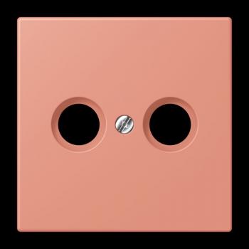 Jung Abdeckung für Antennendosen, Thermoplast lackiert, Serie LS, l'ocre rouge moyen LC990TV233