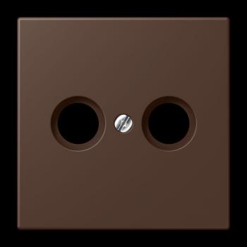 Jung Abdeckung für Antennendosen, Thermoplast lackiert, Serie LS, terre d'ombre brûlée 31 LC990TV239