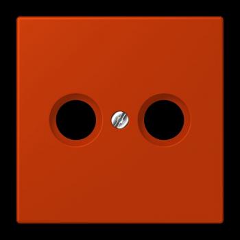 Jung Abdeckung für Antennendosen, Thermoplast lackiert, Serie LS, rouge vermillon 59 LC990TV244