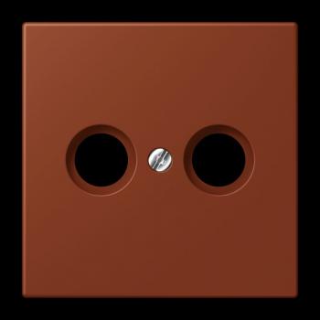 Jung Abdeckung für Antennendosen, Thermoplast lackiert, Serie LS, terre sienne brûlée 59 LC990TV247