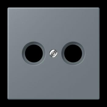 Jung Abdeckung für Antennendosen, Thermoplast lackiert, Serie LS, gris 59 LC990TV251