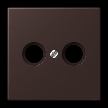 Jung Abdeckung für Antennendosen, Thermoplast lackiert, Serie LS, terre d’ombre brûlée 59 LC990TV252