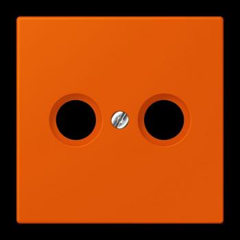 Jung Abdeckung für Antennendosen, Thermoplast lackiert, Serie LS, orange vif LC990TV260