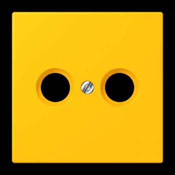 Jung Abdeckung für Antennendosen, Thermoplast lackiert, Serie LS, le jaune vif LC990TV263