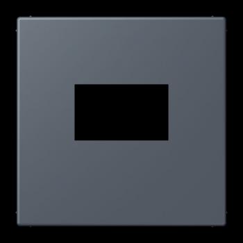 Jung Abdeckung für USB-Ladegerät, (gerastet), Serie LS, gris fonce 59 LC1969USB262