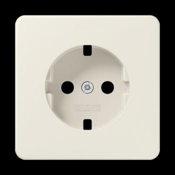Jung Abdeckung für SCHUKO®-Steckdosen, Duroplast, Serie CD, weiß 521ZPL