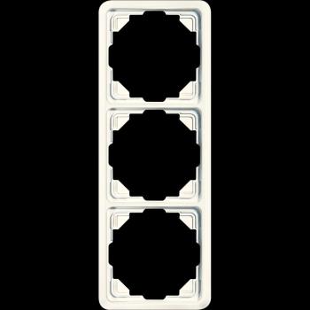 Jung Rahmen 3fach, senkrechte und waagerechte Montage, Duroplast, ST 550, weiß 5583