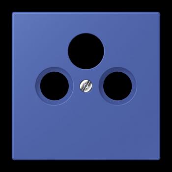 Jung Abdeckung für Universal-Sat/BK-Dosen, Thermoplast lackiert, Serie LS, bleu outremer 31 LC990SAT206