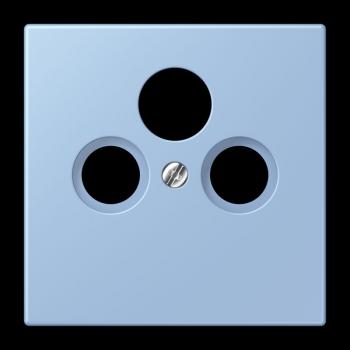 Jung Abdeckung für Universal-Sat/BK-Dosen, Thermoplast lackiert, Serie LS, outremer moyen LC990SAT207