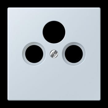 Jung Abdeckung für Universal-Sat/BK-Dosen, Thermoplast lackiert, Serie LS, outremer pale LC990SAT209